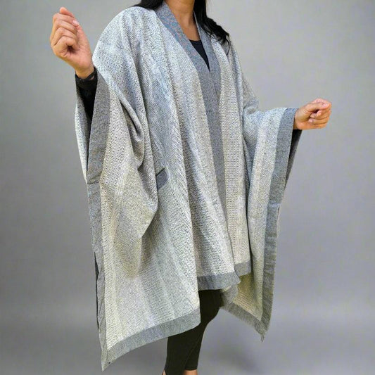 Poncho Azteca Beige